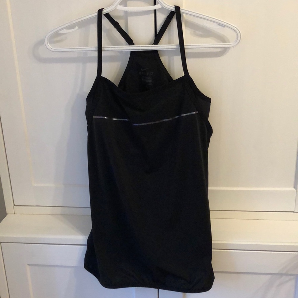 Nike black workout tank top